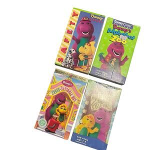 Vintage Barney VHS Tapes Lot Of 4